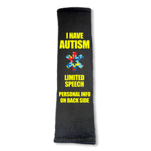 Load image into Gallery viewer, Autism - Limited Speech Seat Belt Cover - Multicolor Puzzle Piece