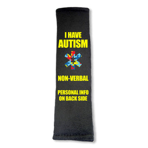 Autism - Non-Verbal Seat Belt Cover - Multicolor Puzzle Piece