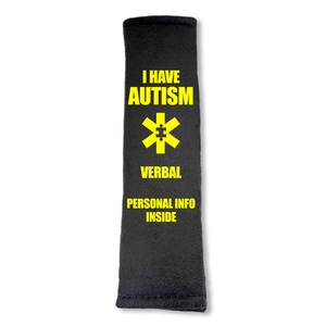 Autism - Verbal Seat Belt Cover